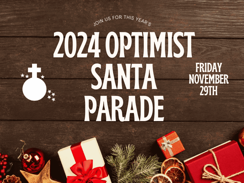 2024 Optimist Santa Parade with Camp Ondessonk