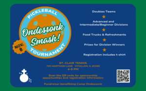 Register Now for Our Ondessonk Smash! Pickleball Fundraiser