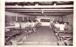 Camp Pakentuck, Ozark, Illinois. Diners.