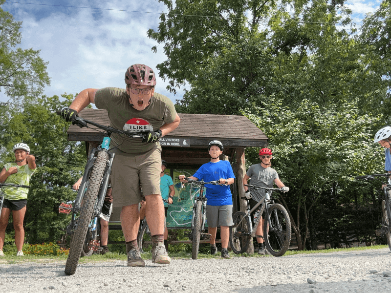 The Transformative Power of Teen Adventure Camps at Camp Ondessonk.  Mountain Biking at Camp Ondessonk.