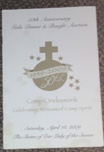 Camp Ondessonk 50th Anniversary gala.