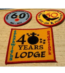 40 years lodge anniversary patch.