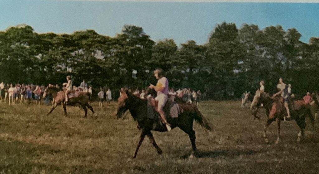 Life Before Marathon Camp Ondessonk  .  Camp Ondessonk horse plug race.