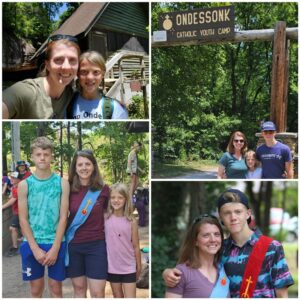 Family at Catholic youth camp Ondessonk.