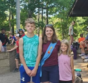 A group of young people enjoying a summer camp.