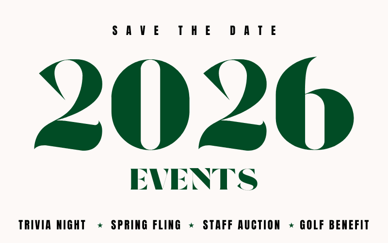 Save the date 2026 events poster