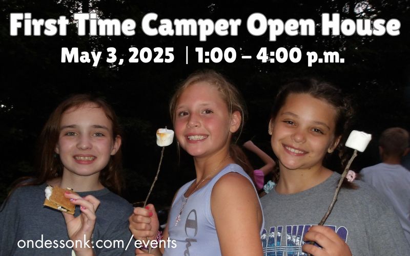 First-time camper open house, May 3, 2025.