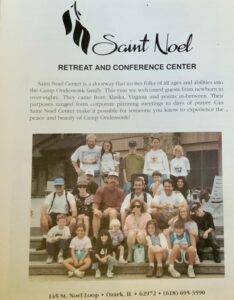 Group of people at Saint Noel Retreat Center.