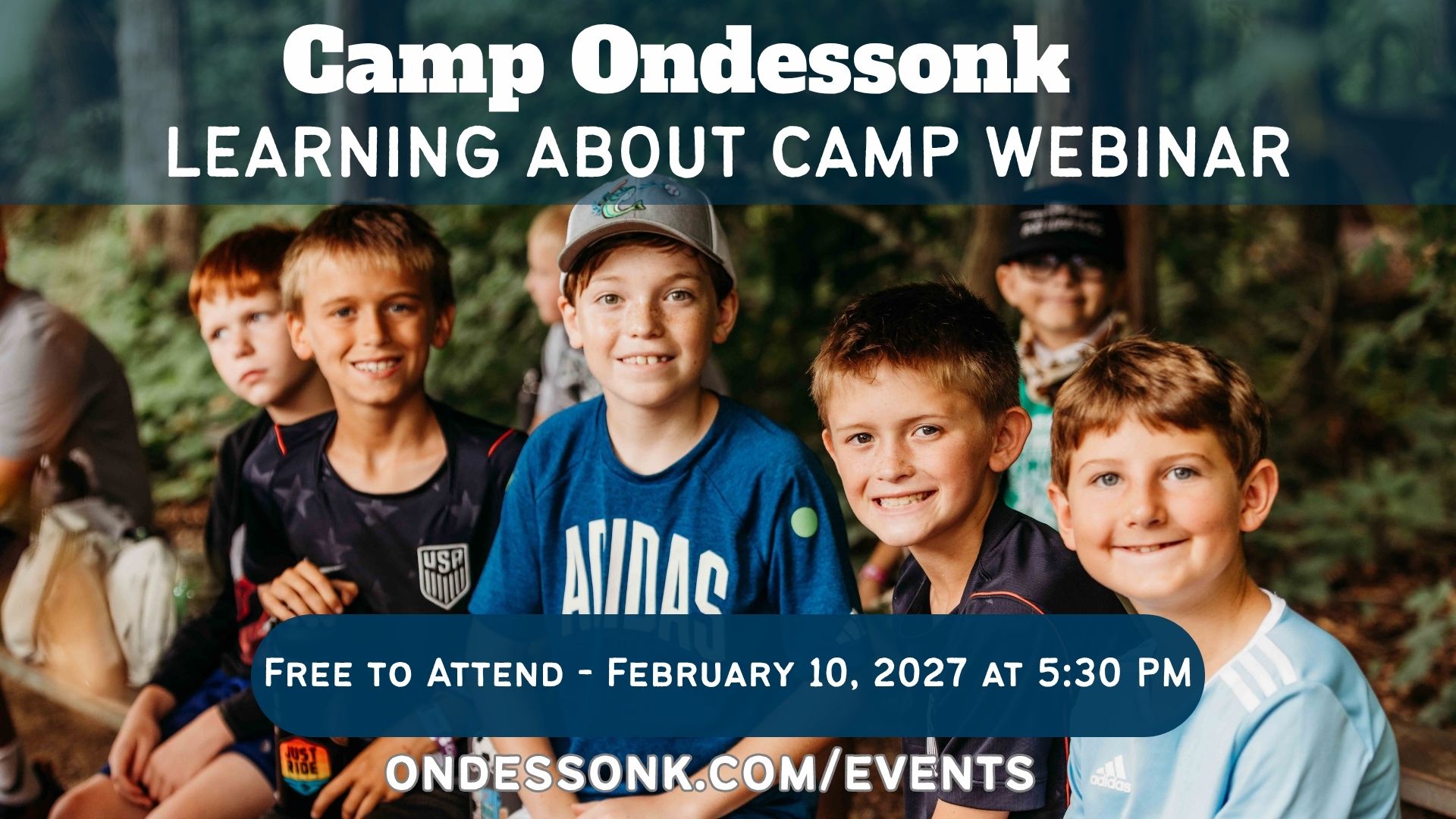 Learning About Camp Webinar in February