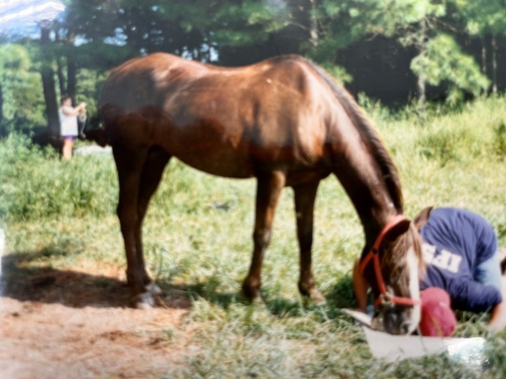 Horse and Staff drinking together.